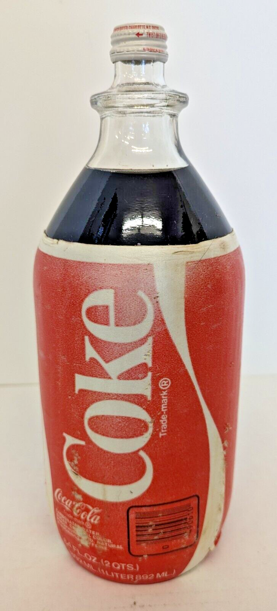 Unopened vintage Coca Cola 64oz Size Bottle Trade Mark No Deposit
