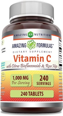 Amazing Formulas Vitamin C with Rose HIPS and Citrus Bioflavonoids | 240... 