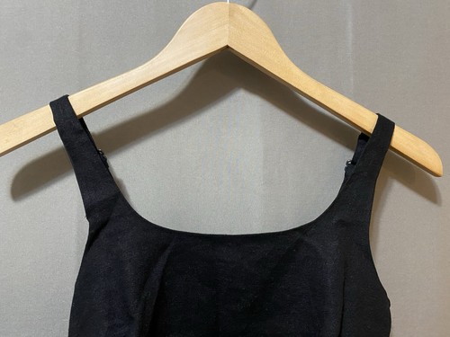 NWT House of Harlow Women Adjustable Strap Smocked Linen Crop Top Size XS Black - Picture 2 of 10