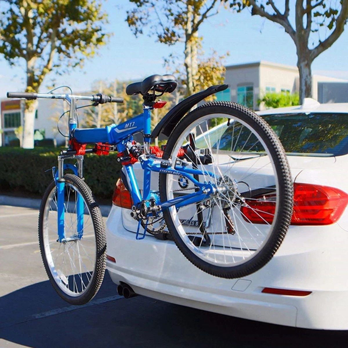 Minivan SUV Bike Rack F Car Trunk Mount 3 Bicycle Carrier Holder Sedan Hatchback