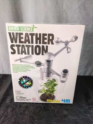 Green Science Weather Station Kidz Labs 4M Terrarium New