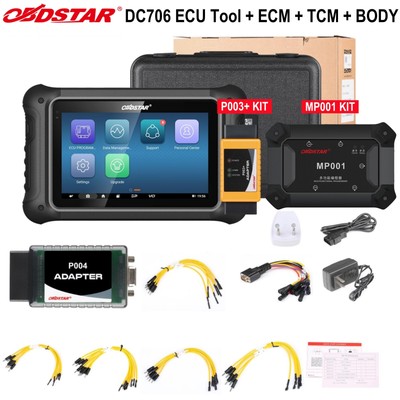 OBDSTAR DC706 ECU ECM TCM Body Clone Tool & MP001 Programmer & P003+ Adapter