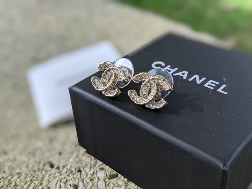 Pendientes con logotipo de Chanel CC eBay