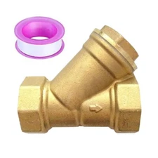Brass 1/2" Female Y Shaped Strainer Mesh Filter Valve