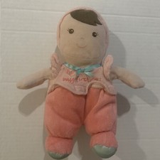 Baby Starters My First Doll Plush Rattle Lovey Pink Outfit 2016 Brunette