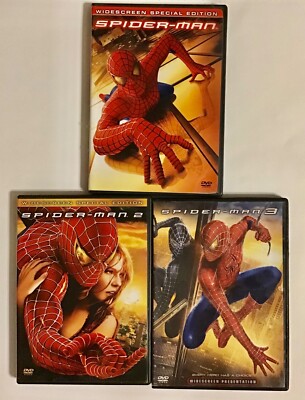 SPIDER-MAN 1 2 3 DVD ACTION MOVIE FREESHIPPING | eBay