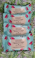 4x SEPHORA Watermelon Face Cleansing Wipes 10 Ct Each. New Travel Size.