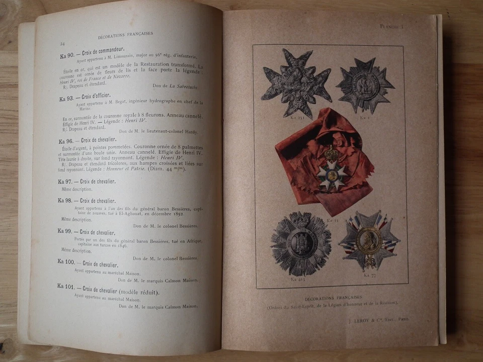 Décorations, Médailles, Monnaies et Cachets du Musée de L'Armée *1912* - Image 3 of 4