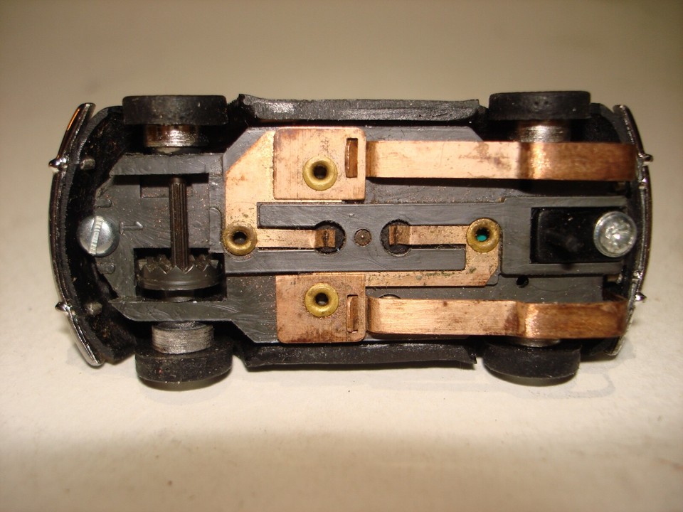 BAUER SLOT CAR BLACK VW BUG FLAT BLACK TOP eBay