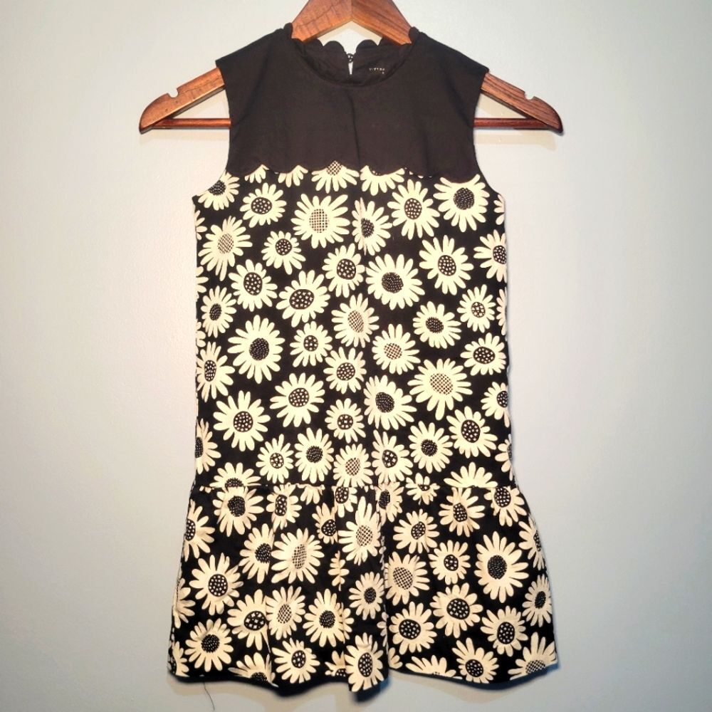 Victoria Beckham for Target Little Girls Black Daisy Drop Waist Dress, size  Med | eBay