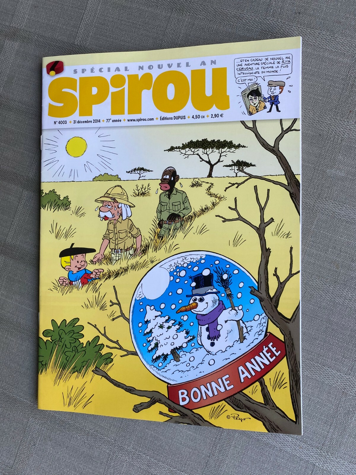 View Spirou No. 4003 2014 Excellent Condition Full Of His/Her Supplement