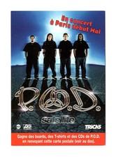 P.O.D. en concert A PARIS carte postale publicitaire WARNER MUSIC FRANCE