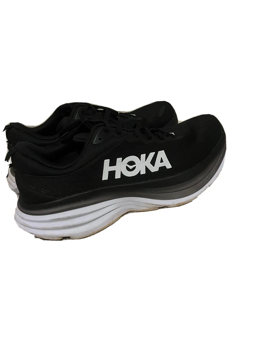 Size 11 - Hoka One One Bondi 8 Black - 1123202-BWHT
