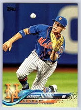 2018 Topps Series 2 Base # 672 Brandon Nimmo - New York Mets