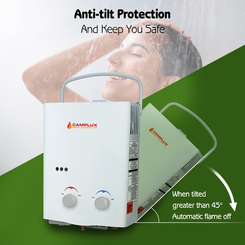 CAMPLUX Gas Hot Water Heater Portable Instant Shower System Camping LPG Caravan - Picture 11 of 12