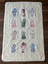 Vintage Sunbonnet Sue Quilt Baby Crib Blanket 51" x 34"
