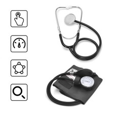 Aneroid Sphygmomanometer Stethoskop Manuelle Blutdruckmessgerät Manschette Kit