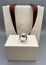 Natural Clear Quartz Cocktail Ring 925 Sterling Silver Size 8