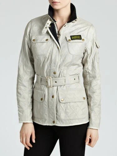 Barbour International Polarquilt Jacket Pearl Navy Size UK8 rrp 179 DH009 OO 05