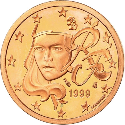 [#772199] France, 5 Euro Cent, 1999, BE, FDC, Copper Plated Steel, KM:1284 - Photo 1/2
