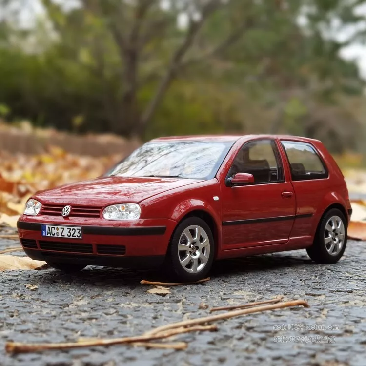 Norev 1/18 Volkswagen Golf MK4 4th Diecast Model Cars Toys Gifts Black/Red