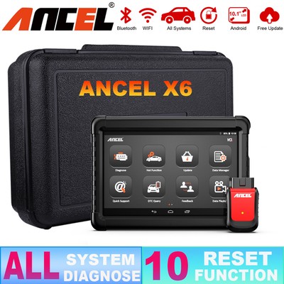 2025 ANCEL X6 Profi KFZ Diagnosegerät Auto OBD2 Scanner Alle System TPMS ABS SAS