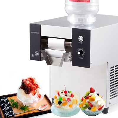 Kolice Korean Restaurant Shaved Ice Machine Snowflake Ice -125kgs/day Air Cool