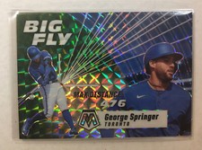 2021 Mosaic George Springer #BF6 Big Fly Green Prizm