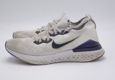 Size 9.5 - Nike Epic React Flyknit 2 Vast Grey Court Purple  display picture 2