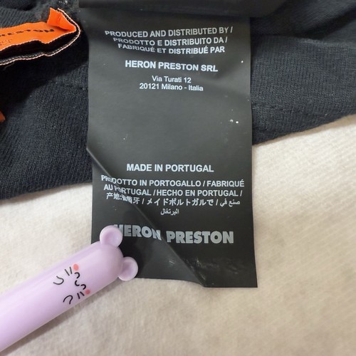 Heron Preston Graphic Cotton T-Shirt Men Size Large - Picture 9 of 10