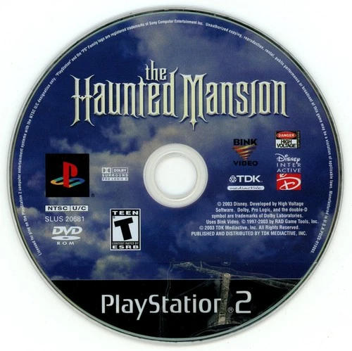 The Haunted Mansion (PS2 PlayStation 2, 2003) TESTED Resurfaced NO TRACKING