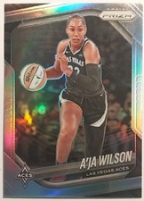 A'ja Wilson / Las Vegas Aces 2025 Panini WNBA Prizm "Silver Prizm" Card #76