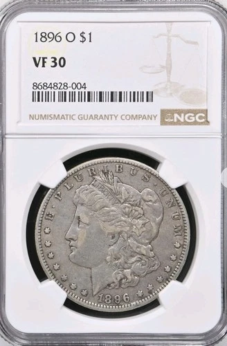 1896-O Morgan Silver Dollar NGC VF-30 Bx 1 37