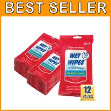 Aloe & Vitamin E Hand Sanitizing Wipes - 12 Packs
