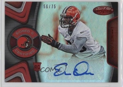 2016 Certified Signed and Mirror Red 56/75 Emmanuel Ogbah Rookie Auto RC 1p5