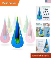 Versatile Kids Swing Hammock Chair - Easy Install for Indoor  Outdoor Use, Blue
