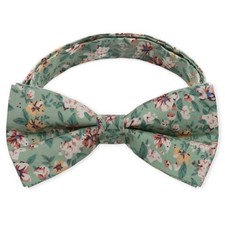 Kids Bow Tie Pre-tied Cotton Print Floral Bow Tie for Boys Vitality Sprouting