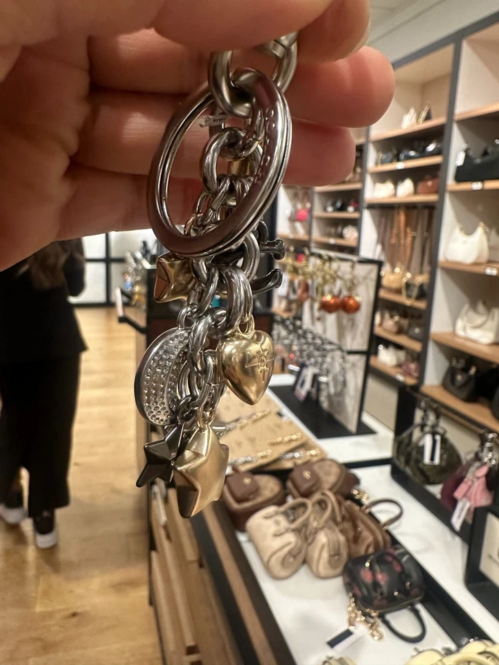 Bolso Coach Star Moon Cluster Charm CDB59 Llavero Nuevo con Etiquetas Dije Solo oro y plata Foto 2 de 4