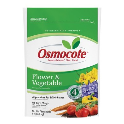 Osmocote Smart-Release Plant Food Flower & Vegetable 8 lb new freeships