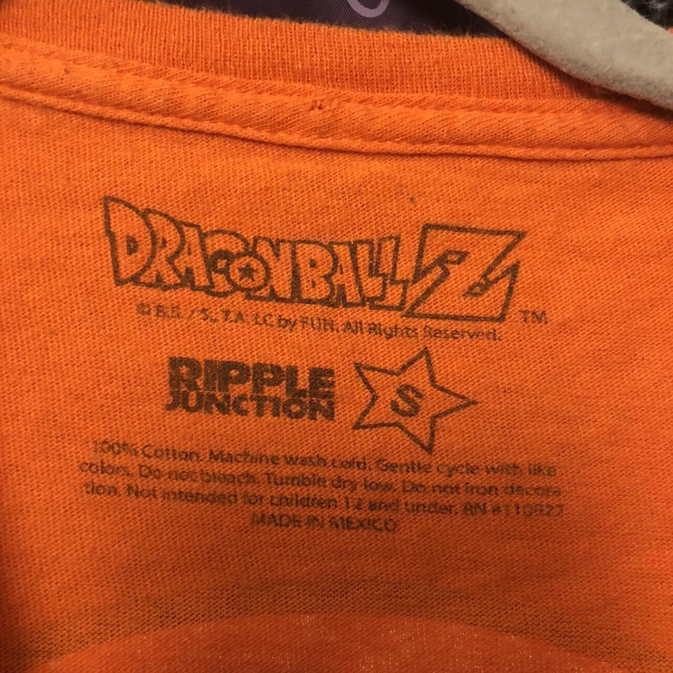 Camiseta Dragon Ball Z Goku Símbolo Naranja Adulto Talla Pequeña Ondulación Junction 0428 Foto 2 de 3