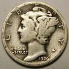 1926 S Mercury Dime 90% Silver VG-F  "Actual Coin Pictured- Not Cleaned"