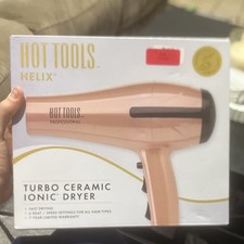 Hot Tools Helix Turbo Ceramic Ionic Dryer Pink Black Ionic Diffuser Cool Shot
