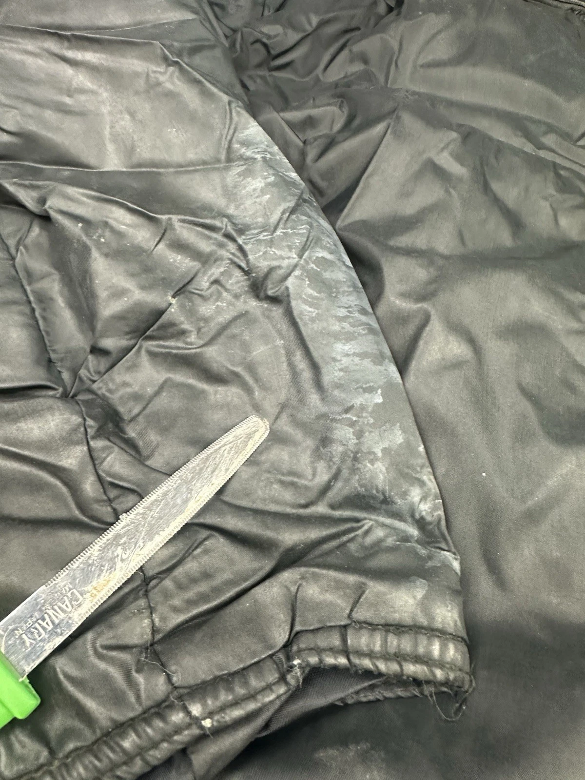 Vintage Esprit De Ski Puffer Style Jacket Black Sz XL Stains And Wear See Pics - product detail image 2