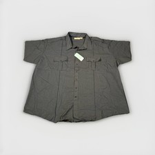 Uniform Group Cool Comfort Mens Blue Button Up Short Sleeve Shirt 23.5 A33