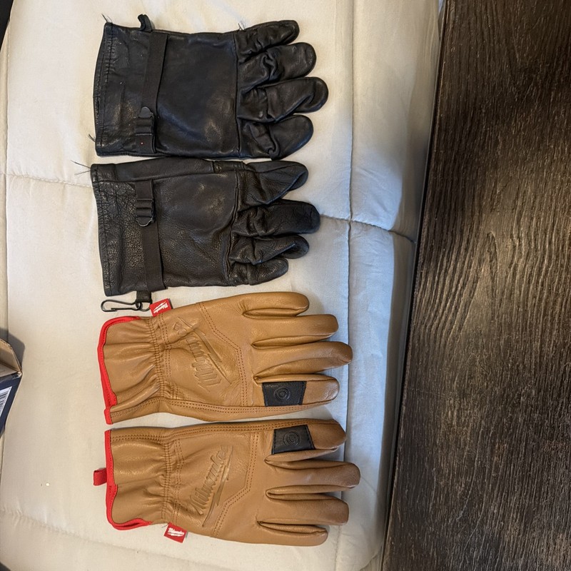 Milwaukee Leather Gloves Large SMARTSWIPE™ Knuckle - USMC Black Rapellers Gloves