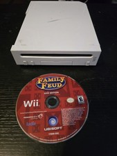 Nintendo Wii Console Bundle W/ Family Fued RVL-001 Gamecube Compatible Tested