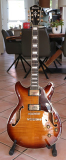 Gitarre Ibanez AS 93 violin sunburst mit Koffer sehr guter Zustand