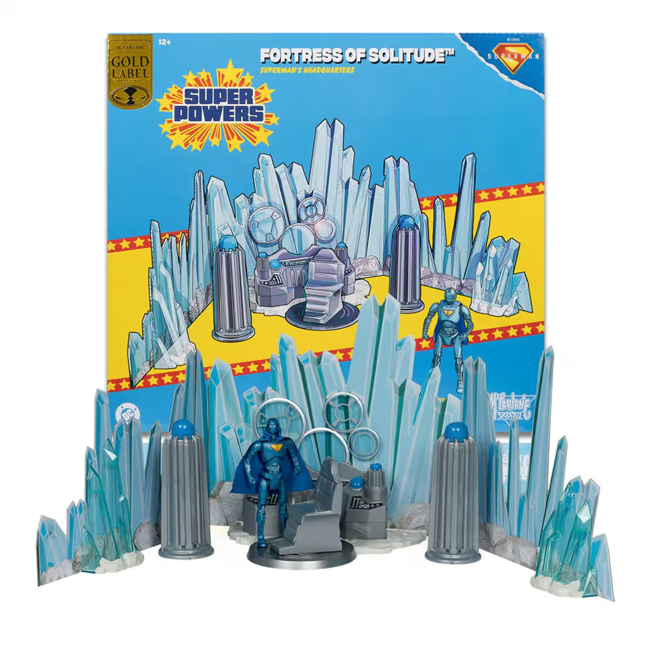 McFarlane Fortress of Solitude Superman's Headquarters with Robot DC Playset NEW