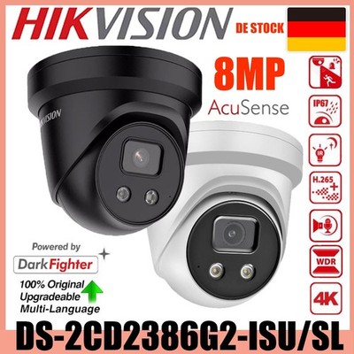 Hikvision DS-2CD2386G2-ISU/SL 4K 8MP AcuSense DarkFighter IP Kamera 2-Wege Audio