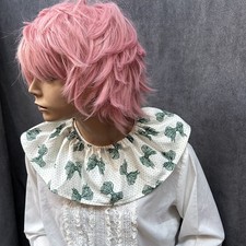 Clown Ruff Vintage Clown Costume Ruffle Collar Green Bows Womens